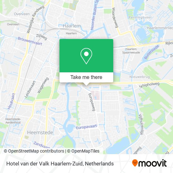 Hotel van der Valk Haarlem-Zuid map