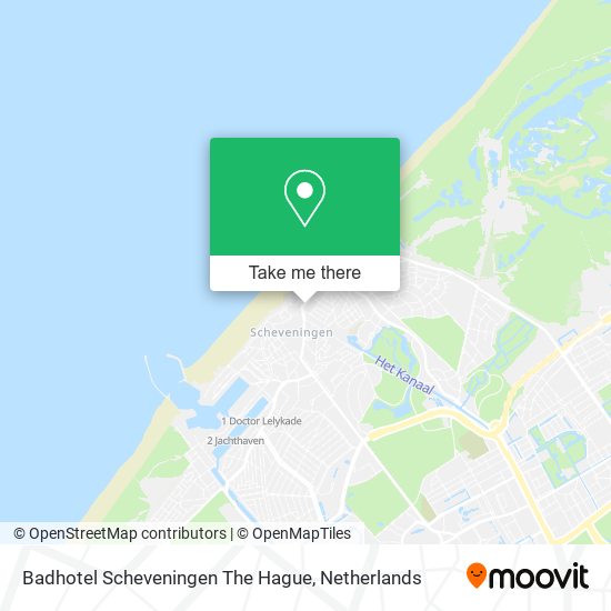 Badhotel Scheveningen The Hague map