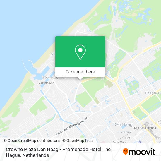 Crowne Plaza Den Haag - Promenade Hotel The Hague map