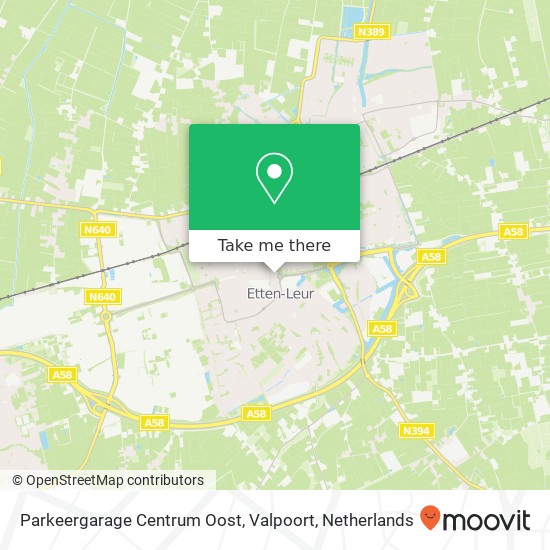 Parkeergarage Centrum Oost, Valpoort map