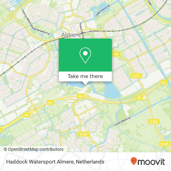 Haddock Watersport Almere map