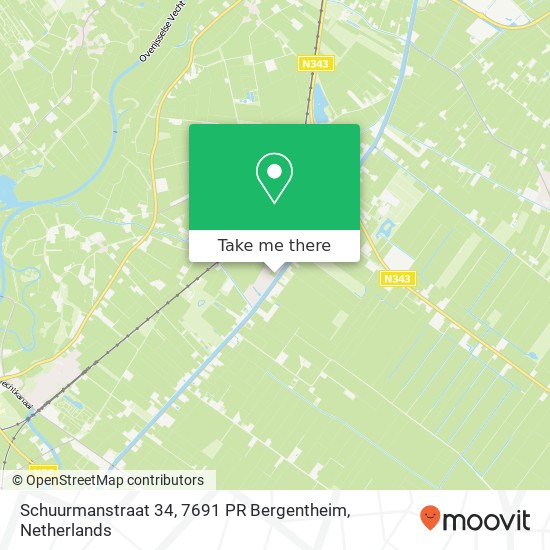 Schuurmanstraat 34, 7691 PR Bergentheim map