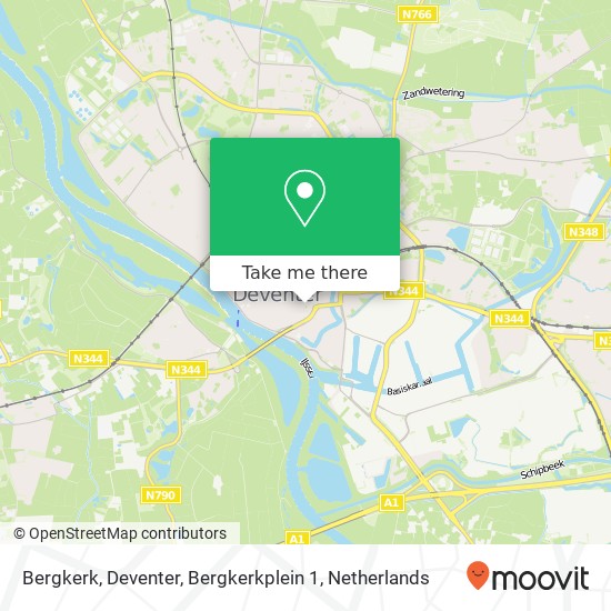 Bergkerk, Deventer, Bergkerkplein 1 Karte