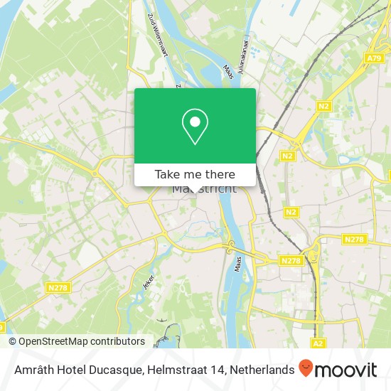 Amrâth Hotel Ducasque, Helmstraat 14 Karte