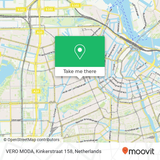 VERO MODA, Kinkerstraat 158 map