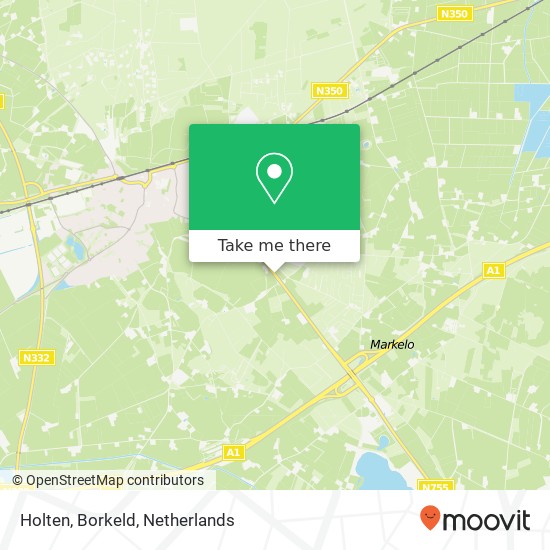 Holten, Borkeld map