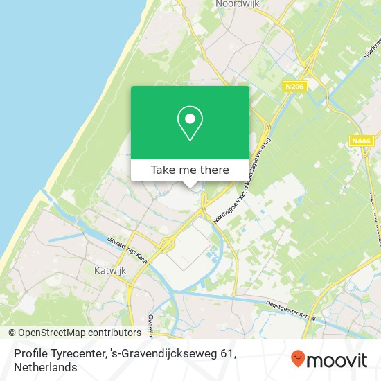 Profile Tyrecenter, 's-Gravendijckseweg 61 map