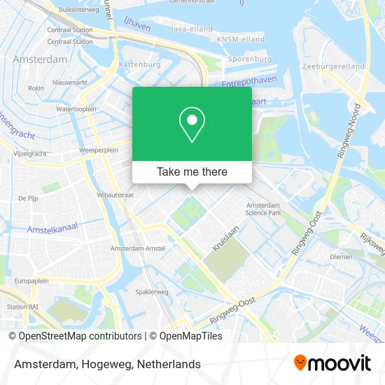 Amsterdam, Hogeweg Karte