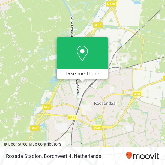 Rosada Stadion, Borchwerf 4 map