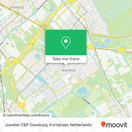 Juwelier C&P Doesburg, Kortebaan Karte