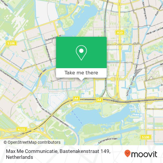 Max Me Communicatie, Bastenakenstraat 149 map