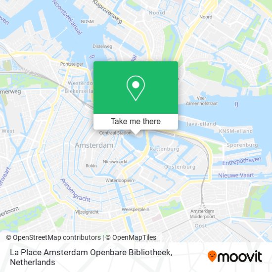 La Place Amsterdam Openbare Bibliotheek map