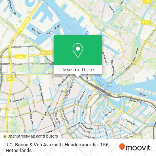 J.G. Beune & Van Avazaath, Haarlemmerdijk 156 map