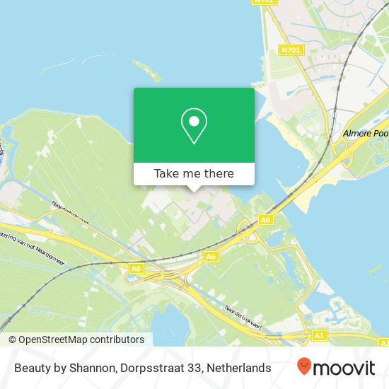 Beauty by Shannon, Dorpsstraat 33 map