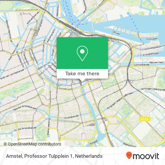 Amstel, Professor Tulpplein 1 Karte