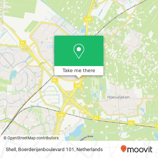 Shell, Boerderijenboulevard 101 map