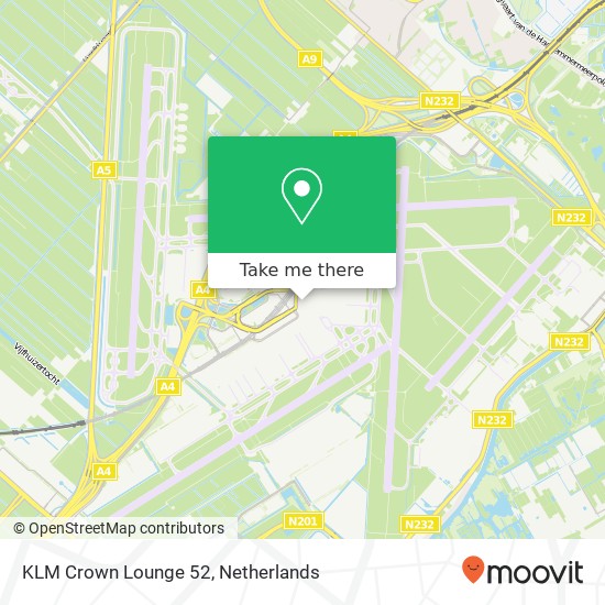 KLM Crown Lounge 52 map