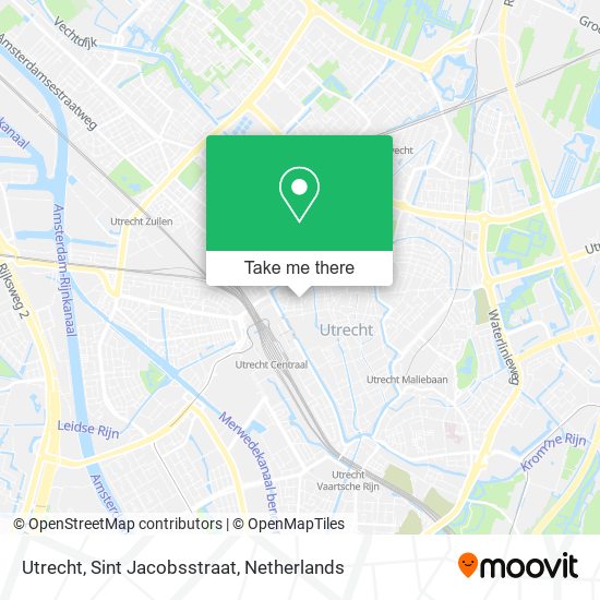 Utrecht, Sint Jacobsstraat map