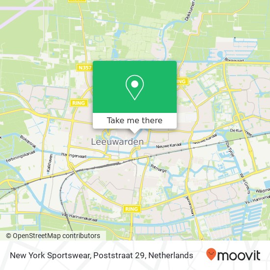 New York Sportswear, Poststraat 29 map