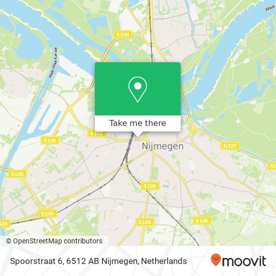 Spoorstraat 6, 6512 AB Nijmegen Karte