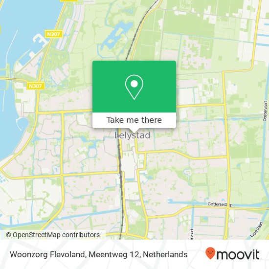 Woonzorg Flevoland, Meentweg 12 map