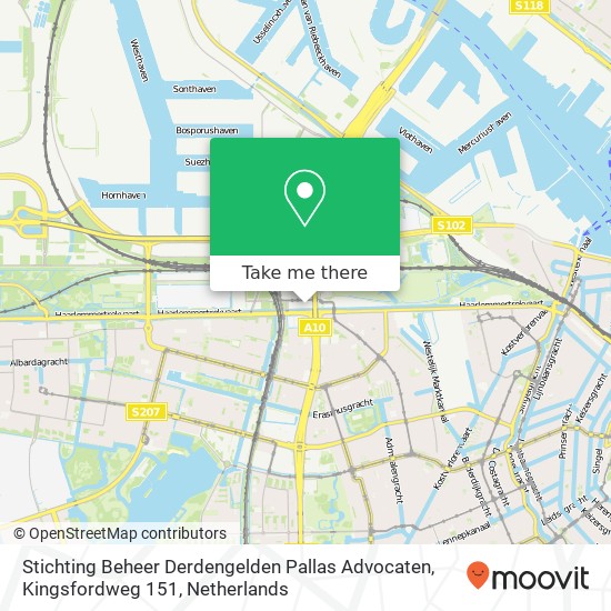 Stichting Beheer Derdengelden Pallas Advocaten, Kingsfordweg 151 map