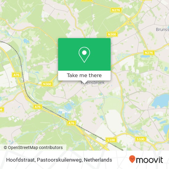 Hoofdstraat, Pastoorskuilenweg map