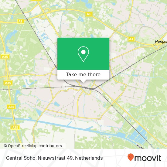 Central Soho, Nieuwstraat 49 map