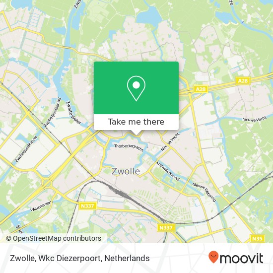 Zwolle, Wkc Diezerpoort map