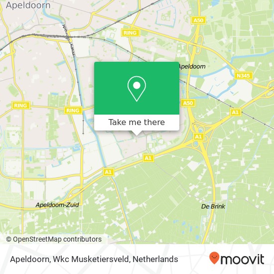 Apeldoorn, Wkc Musketiersveld map