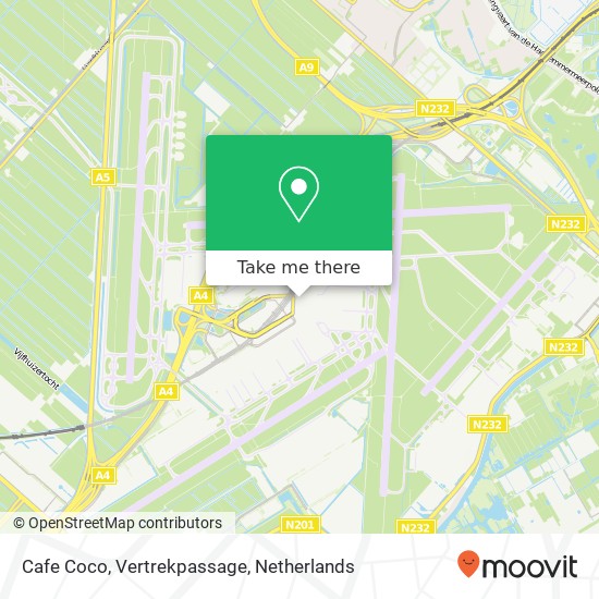 Cafe Coco, Vertrekpassage map