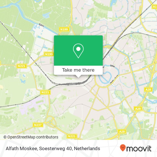 Alfath Moskee, Soesterweg 40 map
