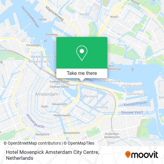 Hotel Movenpick Amsterdam City Centre map