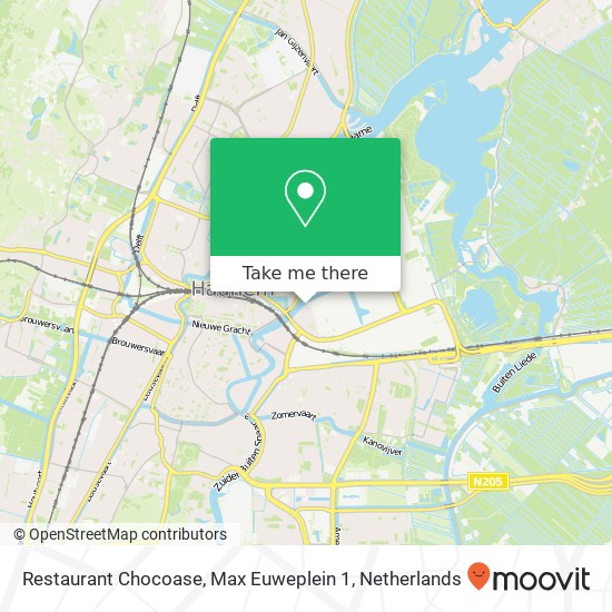 Restaurant Chocoase, Max Euweplein 1 map