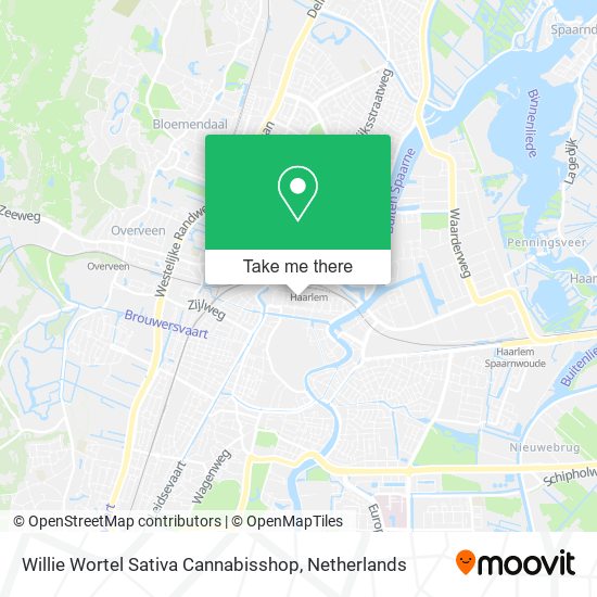 Willie Wortel Sativa Cannabisshop map
