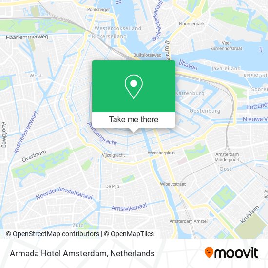 Armada Hotel Amsterdam map