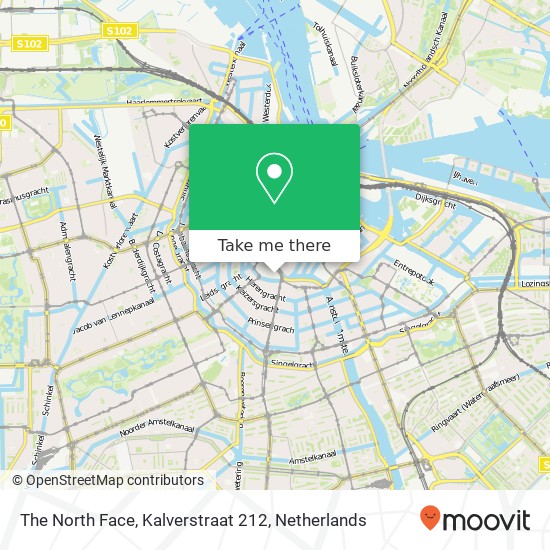 The North Face, Kalverstraat 212 map