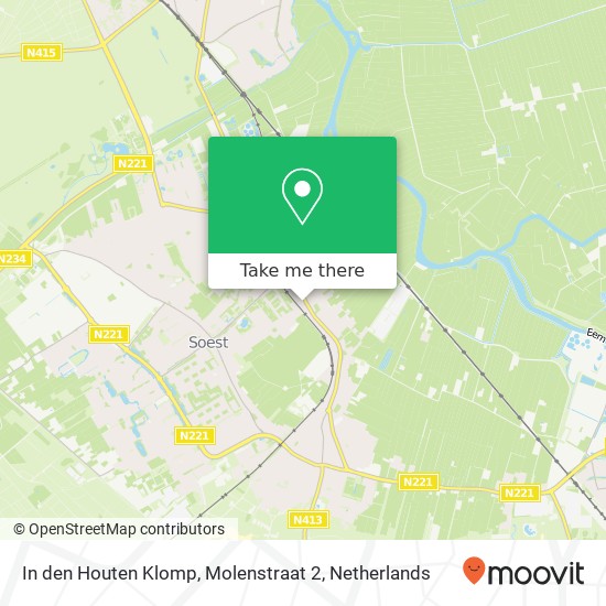 In den Houten Klomp, Molenstraat 2 map