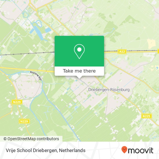 Vrije School Driebergen, Faunalaan 250 map