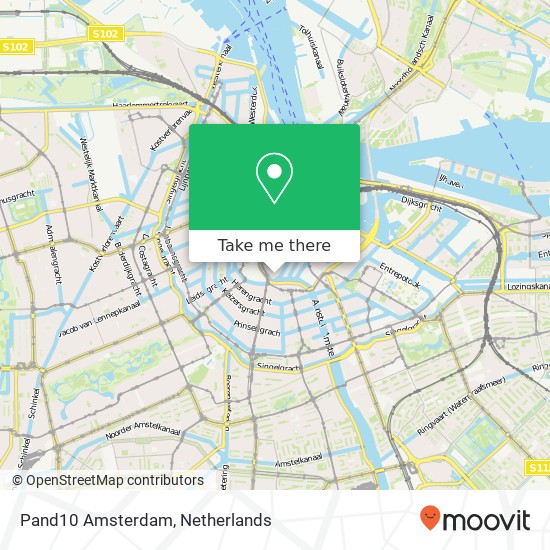 Pand10 Amsterdam, Nieuwe Doelenstraat 10 map