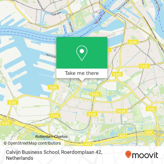 Calvijn Business School, Roerdomplaan 42 map
