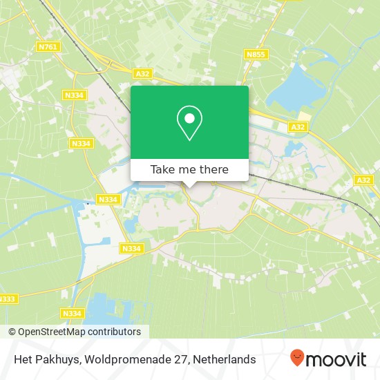 Het Pakhuys, Woldpromenade 27 map