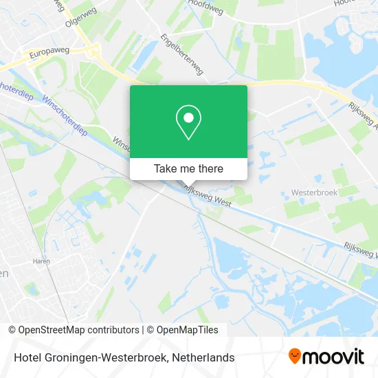 Hotel Groningen-Westerbroek map