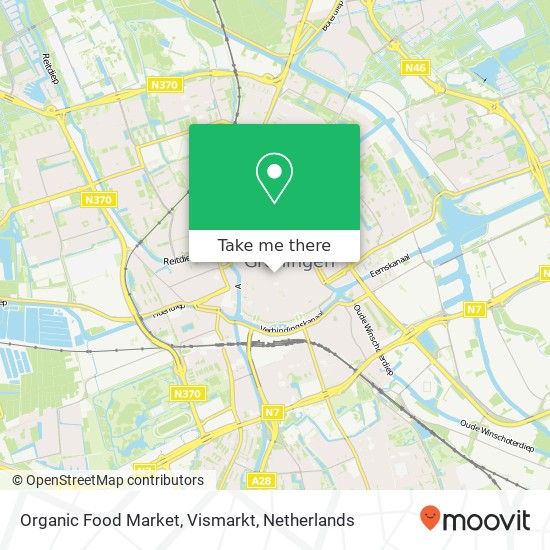 Organic Food Market, Vismarkt map