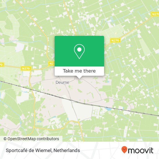 Sportcafé de Wiemel map