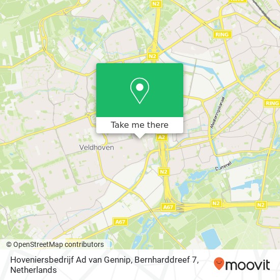 Hoveniersbedrijf Ad van Gennip, Bernharddreef 7 map