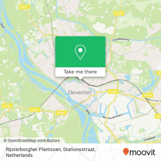 Rijsterborgher Plantsoen, Stationsstraat map