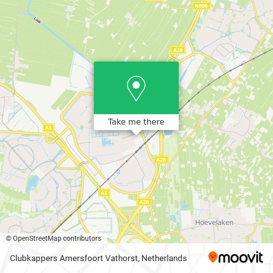 Clubkappers Amersfoort Vathorst map