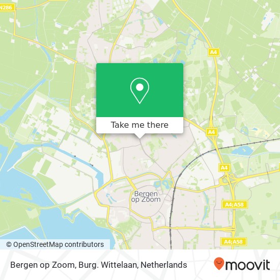 Bergen op Zoom, Burg. Wittelaan map