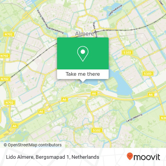 Lido Almere, Bergsmapad 1 map